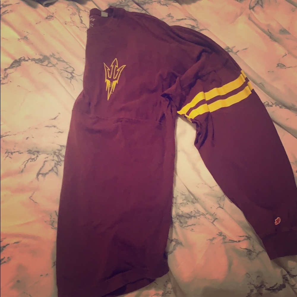 ASU shirt maroon Arizona